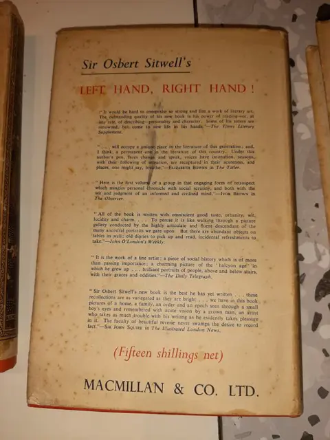 Signed; Osbert Sitwell - Great morning; The scarlet tree; Noble essences or courteous revelations - 1946/1950