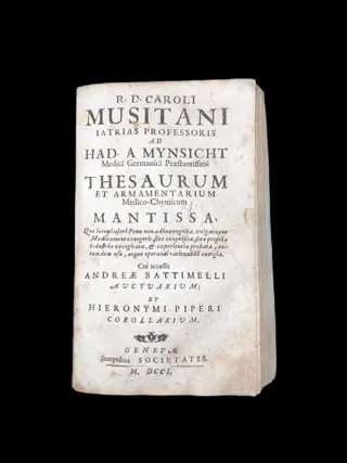Mynsicht Adrian (von) - Hadriani a Mynsicht, medici Germani Praestantissimi, Thesaurus et Armamentarium Medico-Chymicum, in - 1697/1701