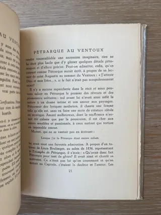 Sebert [trad.] / Gabriel Faure - Lettre de François Pétrarque sur son ascension au Mont Ventoux [1/450 ex.] - 1944