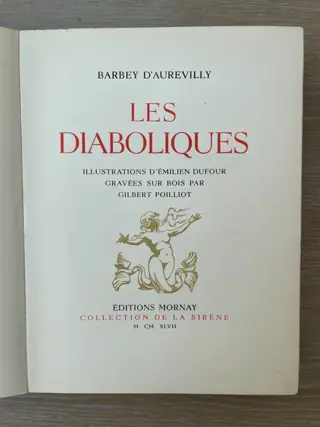 Barbey d'Aurevilly / Emilien Dufour - Les Diaboliques - 1947