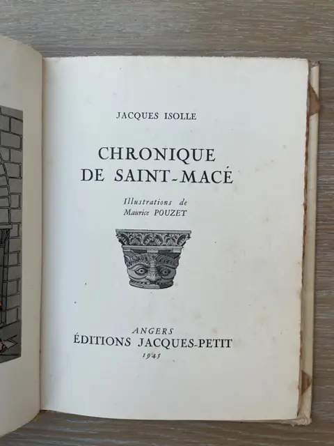 Jacques Isolle / Maurice Pouzet - Chronique de Saint-Macé - 1945