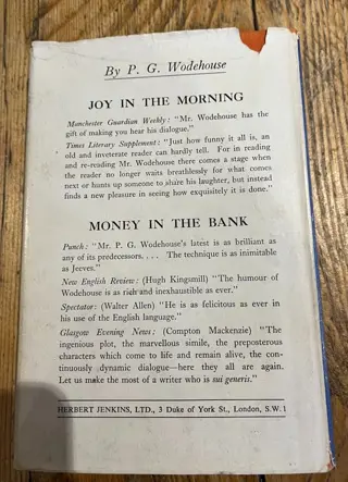 PD Wodehouse - Full moon - 1947