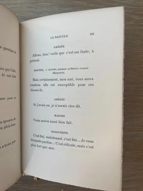 Maurice Donnay - La Bascule. Comédie en quatre actes [1/15 ex. sur vélin] - 1902