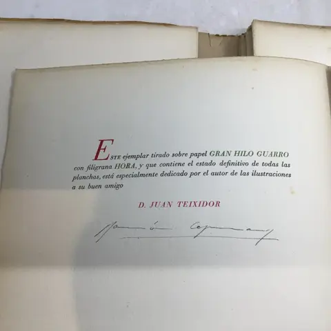Pedro Calderon De La Arca / Ramon de Capmany (ill) - El Gran Teatro Del Mundo (Signed limited edition, out of series - 1944