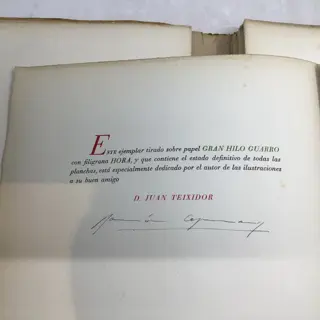 Pedro Calderon De La Arca / Ramon de Capmany (ill) - El Gran Teatro Del Mundo (Signed limited edition, out of series - 1944