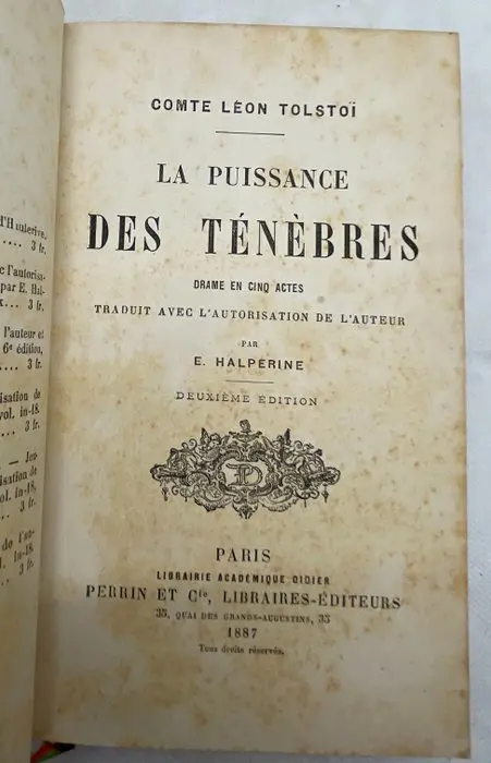 Léon Tolstoï - La Puissance des ténèbres & Résurrection - 1887/1900