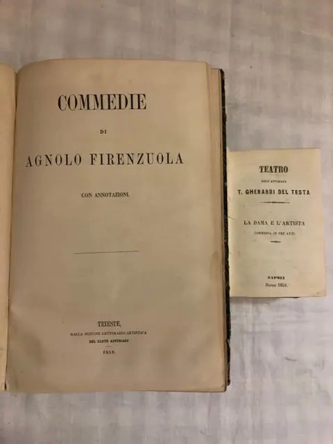 F. D'Ambra - T. Gherardi Del Testa - Commedie di Francesco D’Ambra-Teatro dell’Avv. T. Gherardi Del Testa - 1857