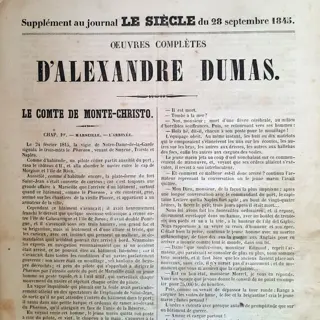 Alexandre Dumas - Le Comte de Monte-Cristo - 1846