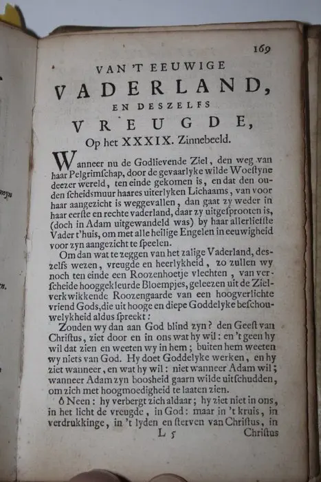 Joannes Luiken - Jezus en de ziel. Een Geestelyke Spiegel voor 't gemoed. - 1714