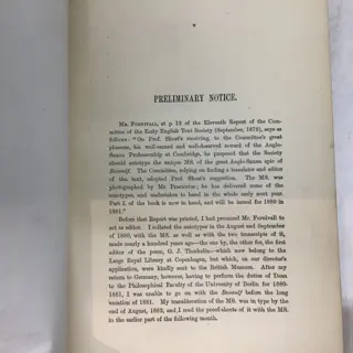 Julius Zupitza - Beowulf - autotypes of the unique cotton Ms. Vitellius Axv in the British Museum - 1882