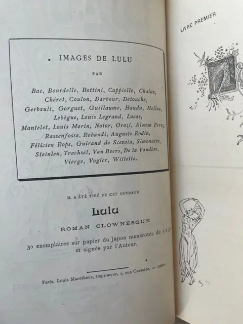 Félicien Champsaur - Lulu. Roman Clownesque illustré - 1901