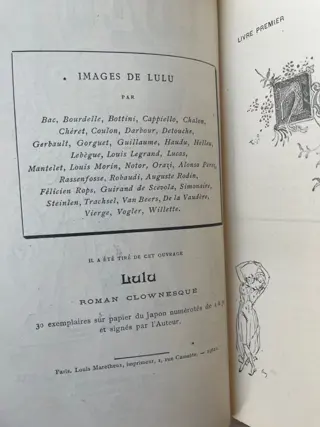 Félicien Champsaur - Lulu. Roman Clownesque illustré - 1901