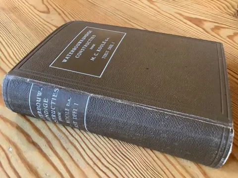 M.C. Koole e.a. - Waterbouwkundige constructies (2 tekst- + 2 atlasdelen) - 1918
