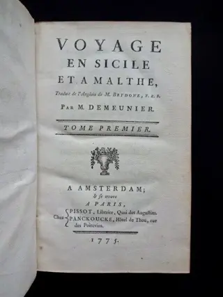 Patrick Brydone - Voyage en Sicile et à Malte - 1775