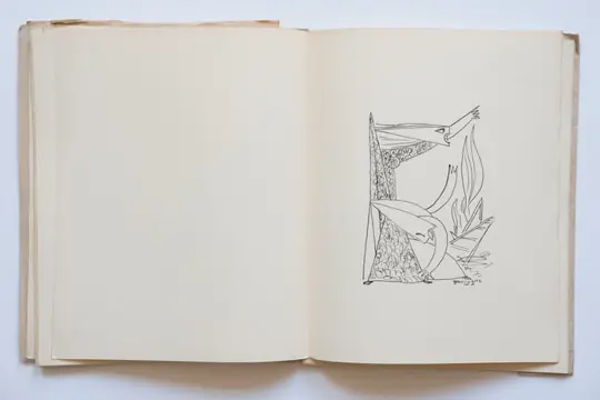 Signé; Amy Bakaloff / Oscar Dominguez - Sombre est noir [orné d'une gravure à l'eau-forte de Dominguez] - 1945