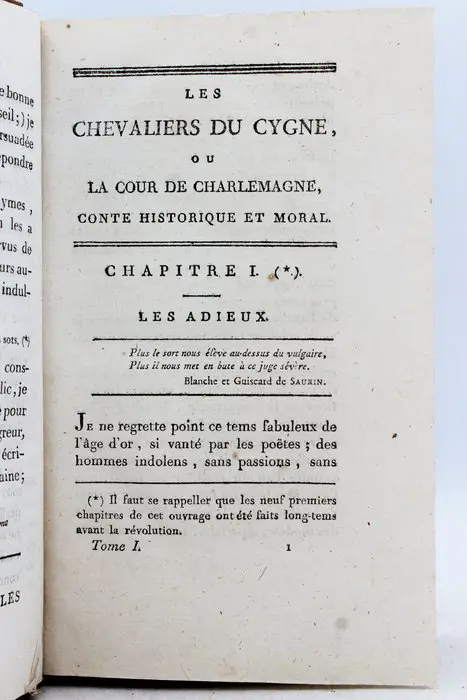 Madame de Genlis - Les Chevaliers du Cygne uu La Cour de Charlemagne - 1795