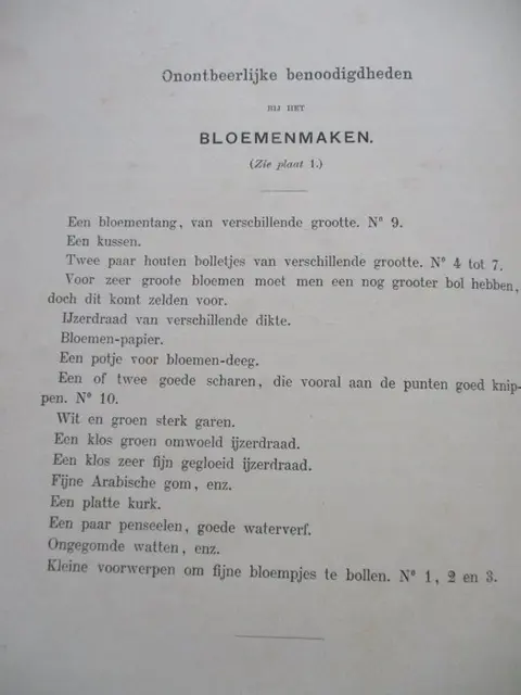 N.N./ M.me Bl.*** - Flora voor Dames / Handleiding tot het bloemenmaken - 1890/1895