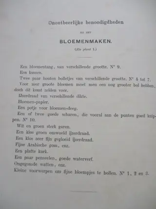 N.N./ M.me Bl.*** - Flora voor Dames / Handleiding tot het bloemenmaken - 1890/1895