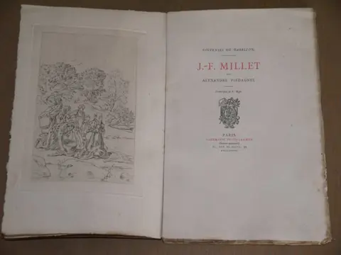 Alexandre Piedagnel / Félicien Rops - J.-F. Millet. Souvenirs de Barbizon - 1888