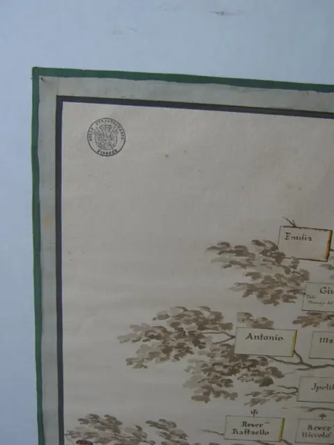 Albero Genealogico dell'antica famiglia Sati di Terranova Bracciolini - XIX century - 1800