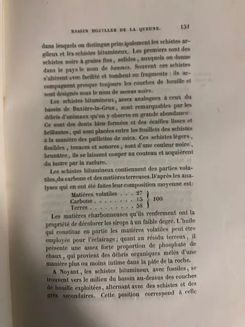 M.C. Boulanger - Statistique géologique et minéralogique du département de l'Allier - 1844