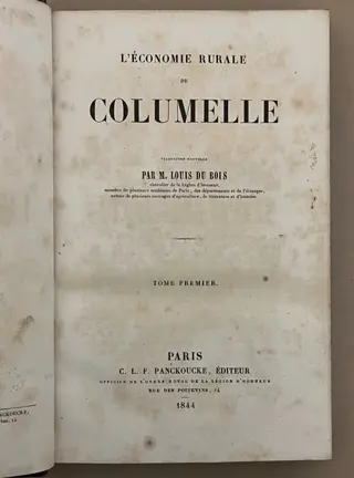 Columelle / Louis du Bois - L'Économie rurale de Columelle - 1844/1845