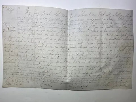 Schepenen brief van Veere - Perkament betr. boedel van wijlen Cornelius Marinus van de Graaf te Veere + 3 Documents - 1801