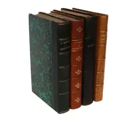 Paul Bourget - Ensemble de 4 volumes [Mensonges, La Duchesse Bleue, L'Emigré & Micheline et l'Amour] - 1894/1927