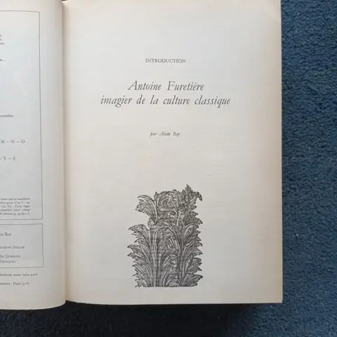 Antoine Furetière - Le dictionnaire universel d'Antoine Furetière - 1978