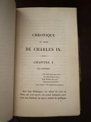 Prosper Mérimée - Chronique du temps de Charles IX [reliure de E. Pagant] - 1829