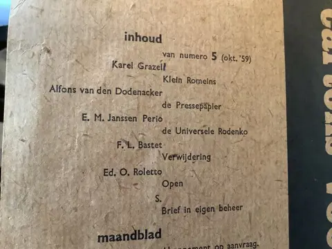 Karel Grazell (Leins Janema) - Lot met 6 uitgaven, deels privé, zeerkleine oplagen. - 1959/2006