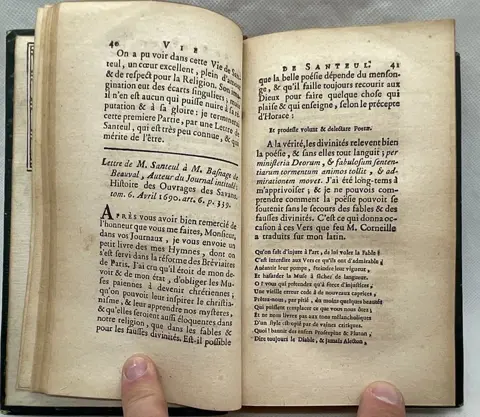 Jean de Santeul - Santoliana : Ouvrage contenant la vie de Santeul, ses bons mots, son démélé avec les jésuites, ... - 1765