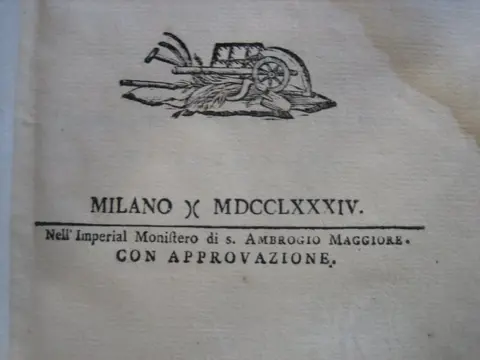 Lodovico Mitterpacher - Elementi d'Agricoltura - 1784