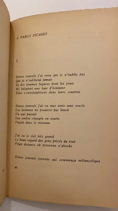 Paul Eluard / Picasso - Les Yeux fertiles - 1936