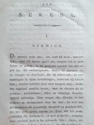 J.G. Muller - Aan Serena - 1823