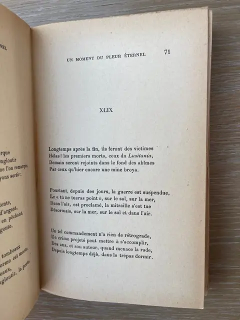 Robert De Montesquiou / Aubrey Beardsley - Un Moment du pleur éternel. Offrandes innommées - 1919