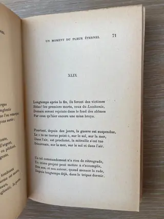 Robert De Montesquiou / Aubrey Beardsley - Un Moment du pleur éternel. Offrandes innommées - 1919