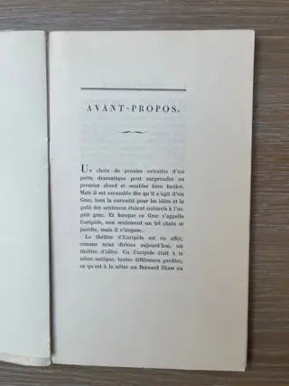 Euripide - Pensées d'Euripide - 1943