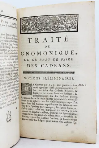 M. Rivard & P. Blaise - La Gnomonique Ou L'Art De Faire Les Cadrans & La Gnomonique, ou la Science des Cadrans - 1767