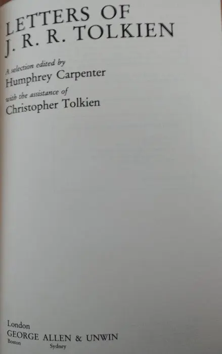 J.R.R. Tolkien - The Letters of J.R.R.. Tolkien / Beowulf - 1981/2014