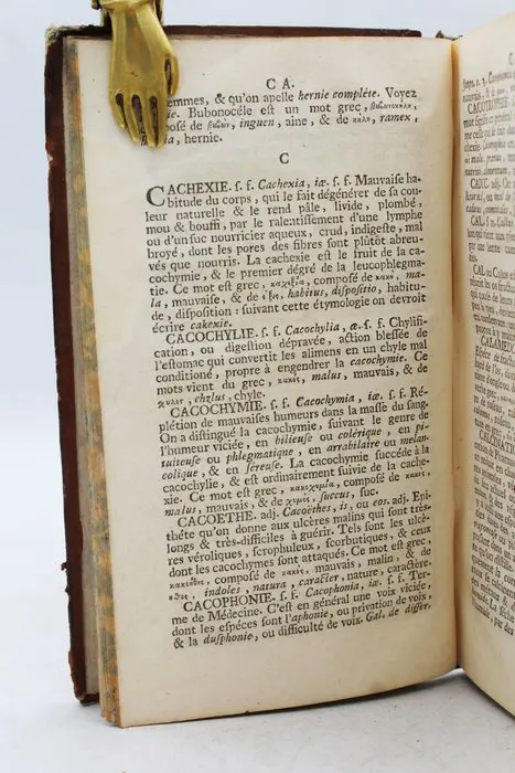 M. Elie Col de Vilars - Dictionnaire François-Latin, Des Termes De Médecine Et De Chirurgie Avec Leur Définition... - 1753
