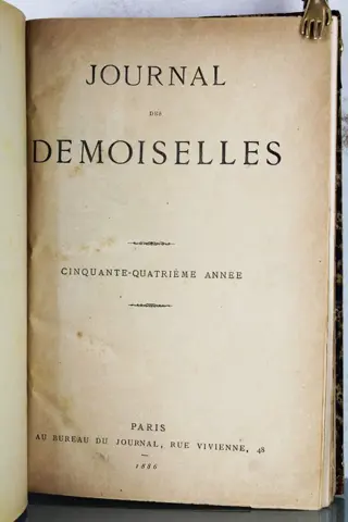 Journal Des Demoiselles - 1886