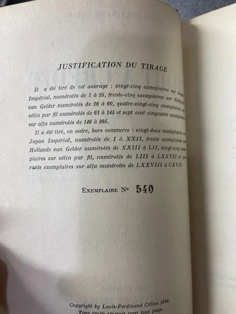 Louis-Ferdinand Céline - Mort à crédit - 1936