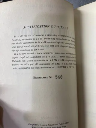 Louis-Ferdinand Céline - Mort à crédit - 1936