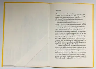 Willem Elsschot - Brief 1156a aan Jacques Presser. [Toegevoegd: leeg vel origineel briefpapier] - 2004