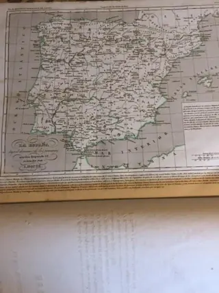 Antoine Philippe Houze - Atlas Historico Espana, Terra Santa, Inglaterra, Francia - 1840/1842