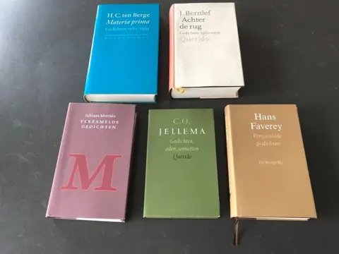 Hans Faverey, C.O. Jellema e.a. - Lot met 5 Verzamelde gedichten. - 1993/1997
