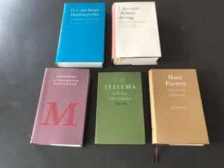 Hans Faverey, C.O. Jellema e.a. - Lot met 5 Verzamelde gedichten. - 1993/1997