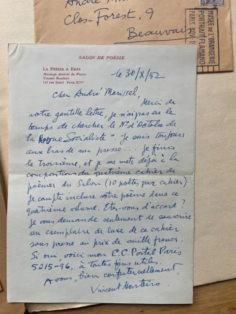 Collectif - Salon De Poesie [with signed letters] - 1953