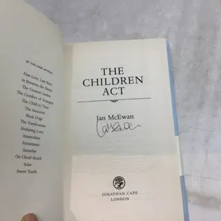 Signed; Ian McEwan - The Children Act - 2014